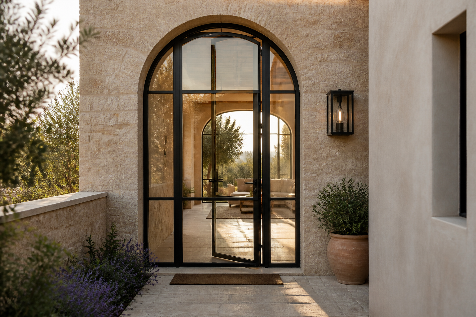 VLX 100 Arched / Custom Door in Tampa, FL | Lightwell Windows Tampa - detail 3