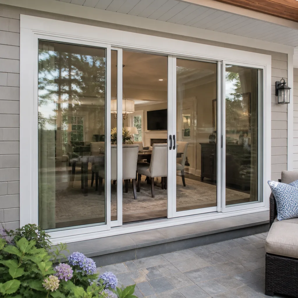 Sliding glass doors